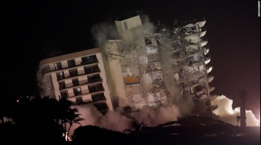 Demolieron lo que quedaba del edificio en Florida