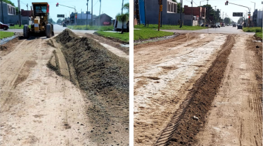 La Municipalidad coloca granza en la Avenida 42 para recuperar su transitabilidad