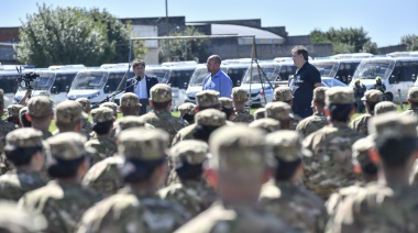 Kicillof sumó 250 agentes a la Policía Rural y presentó 10 drones patrulleros