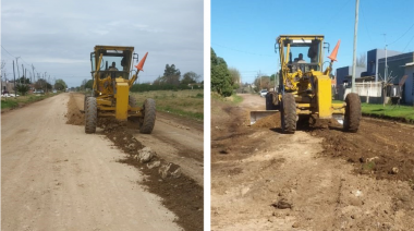Las máquinas del Ente Vial avanzan con la reparación de calles en lugares críticos