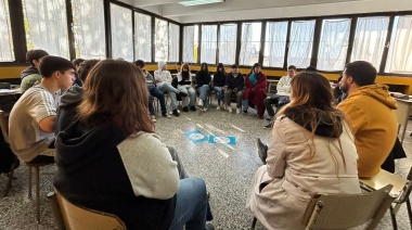 El área de Discapacidad brindó un taller de convivencia en la Secundaria 7