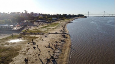 Preocupante baja del Rio Parana