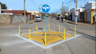 La comuna intervino el cruce de 38 y 63 para ordenar el paso vehicular
