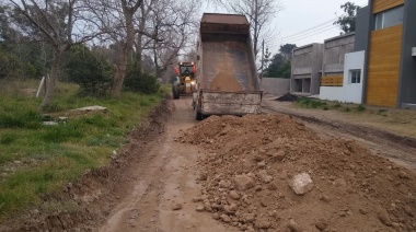 Importantes tareas del Ente Vial en el Barrio Villa Florida para mejorar la transitabilidad