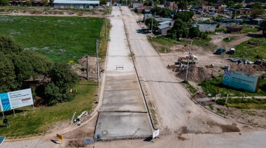 Terminó de pavimentarse una mano de la 43 y avanza la urbanización del Barrio Terminal