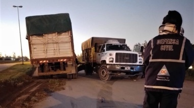 Un transportista murió en un accidente entre camiones en el acceso a Quequén