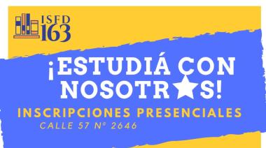 Esta abierta la inscripción para las carreras del Instituto 163°