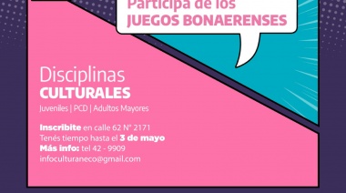 Más de 15 disciplinas culturales serán parte de los nuevos Juegos Bonaerenses
