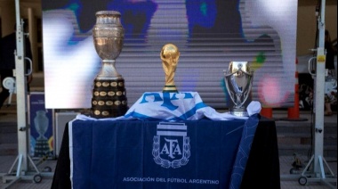 Se exhibirán en Necochea la Copa del Mundo, la de América y la Finalissima