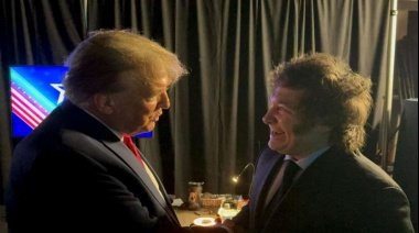 Milei se abrazó con Trump y le deseo que vuelva a ser presidente