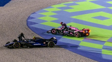 A Colapinto lo chocaron y tuvo que abandonar en la primera curva de la carrera