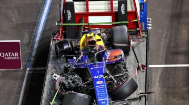 Franco Colapinto destrozó su auto en la clasificación del Gran Premio de Las Vegas