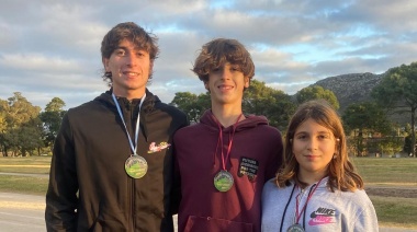 Los hermanos Marchetti representaron a Necochea en el inicio de la temporada de cross country