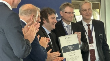 Javier Milei recibió una medalla en Hamburgo y se reunirá con Olaf Scholz en Berlín