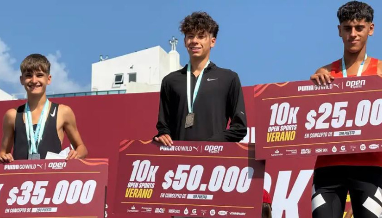 Tiago Rojas brilló en los 10K Open Sports Verano en Mar del Plata