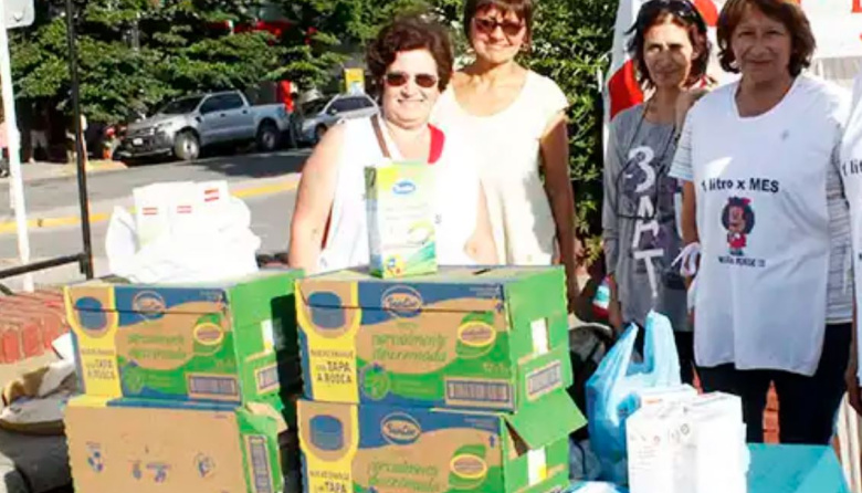 El viernes 13 se hará la 175ª colecta “1 litro de leche por mes”