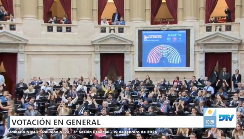 Diputados aprobó la Reforma Laboral: Karina Milei, Manuel Adorni y Diego Santilli festejaron desde un palco