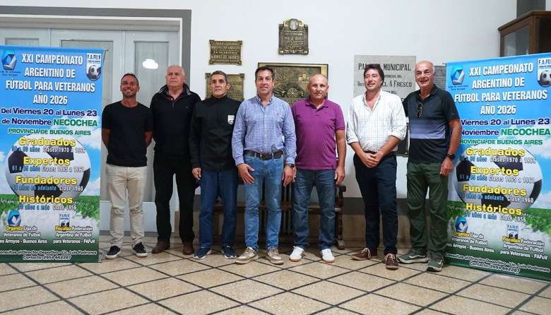Por primera vez en Necochea se jugará el Campeonato Argentino de Fútbol para Veteranos