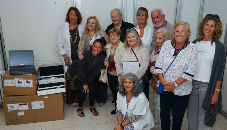 Con un nuevo ecógrafo y demás donaciones de la Cooperadora se fortalece la Guardia del Hospital Municipal