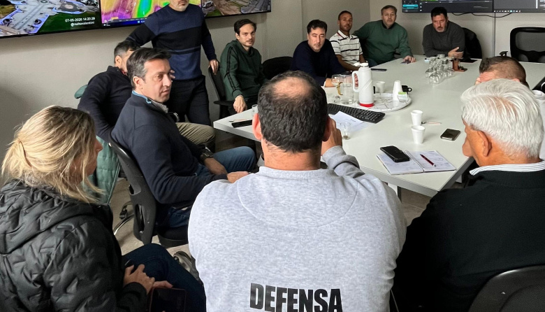 El Intendente y su equipo coordinan tareas ante la continuidad del alerta meteorológico en el distrito