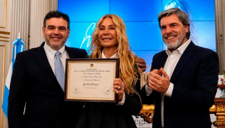 Cris Morena fue declarada Personalidad Destacada de la Cultura por la Legislatura porteña