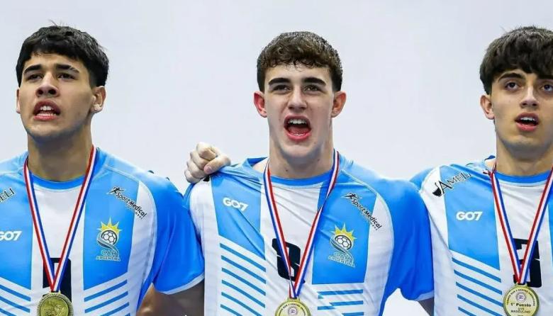 Demian Goñi, campeón del Sur y Centro América con Argentina