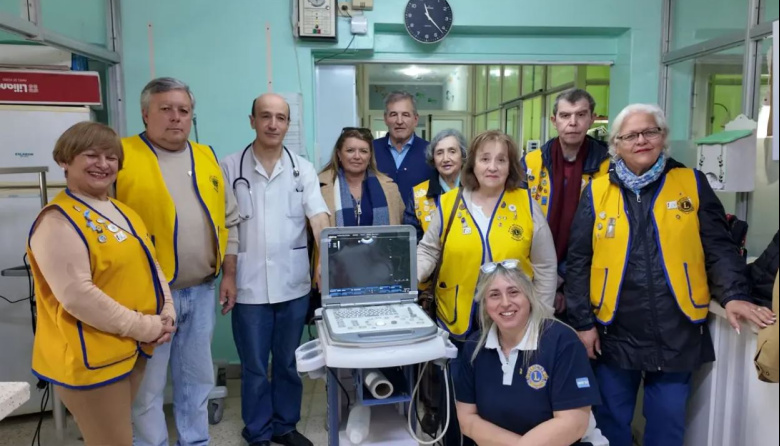 El Club de Leones incorporó un nuevo ecógrafo al Hospital Ferreyra