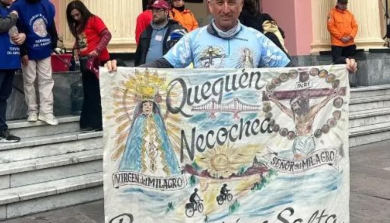 Fernando Dufau llegó a Salta en bicicleta tras recorrer más de 2.000 kilómetros