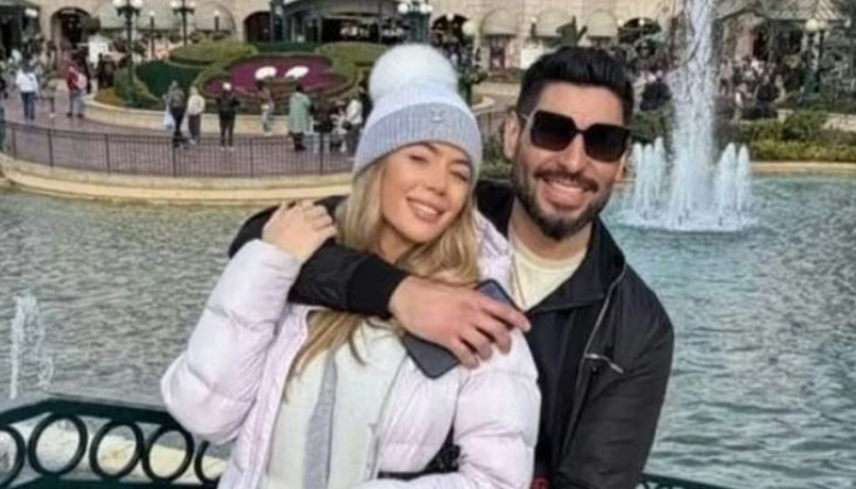Desde España, Facundo Moyano le mandó una foto con Candela Arizaga a Moria Casán