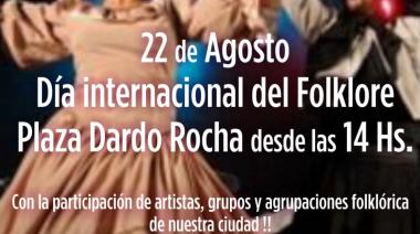 Por el día internacional del Folklore, se realizara un evento en la plaza del centro