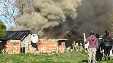 El fuego consumió una vivienda en el barrio lindero a la Terminal 