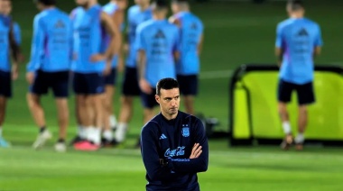 El once titular de la última práctica a puertas abiertas de la Selección Argentina