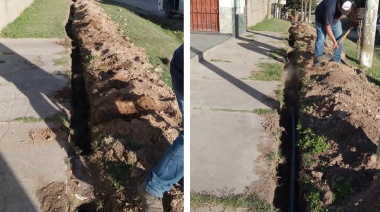 El municipio reemplaza un ramal clandestino de agua en Quequén