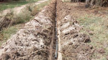 La comuna finaliza una extensión de 1200 metros en la red de agua de Santamarina