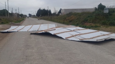 El temporal de viento dejó destrozos cerca de las costas de Necochea y Quequén