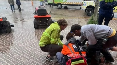 La lluvia dejó heridos en sendos choques registrados en Necochea y Quequén