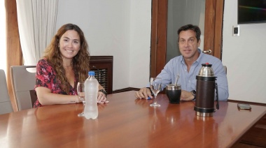 El Intendente recibió a Jimena López, flamante presidenta del Consorcio de Puerto Quequén