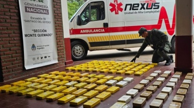 Detuvieron una ambulancia que trasladaba una paciente y 134 kilos de cocaína