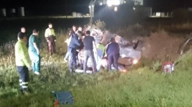 Un joven perdió la vida tras volcar en la ruta 227