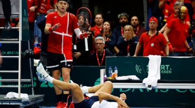 Escándalo en la Copa Davis: choque, caída y descalificación polémica para Chile