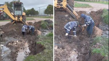 Se resolvieron este mes cientos de reclamos de agua y cloacas y se sigue con el mantenimiento diario