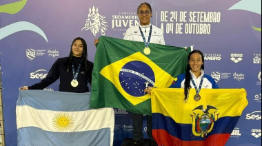 La nadadora Guadalupe Angiolini es subcampeona sudamericana