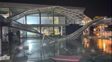 Violento temporal en el centro bonaerense: lluvias, rayos y techos volados