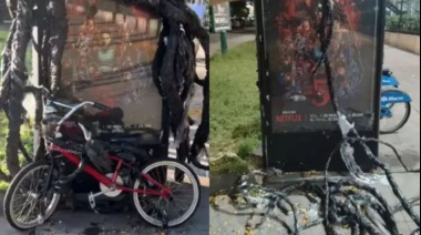 Se robaron la bicicleta que Netflix usó para promocionar "Stranger Things" en la Ciudad de Buenos Aires
