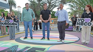 Se inauguró el mural artístico de la peatonal 83