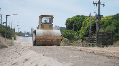 Realizan entoscado en el sector de la playa y mantenimiento en Villa del Deportista y Villa Zabala