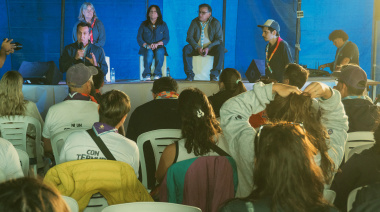 El Intendente visitó el campamento scout “Rover Moot” y encabezó un foro sobre participación política