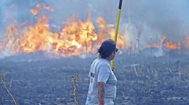 Otra jornada cargada de incendios de pastizales en Necochea y Quequén