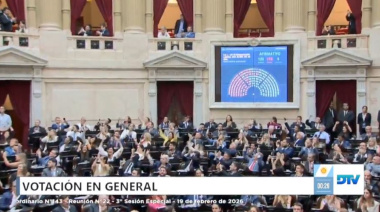 Diputados aprobó la Reforma Laboral: Karina Milei, Manuel Adorni y Diego Santilli festejaron desde un palco