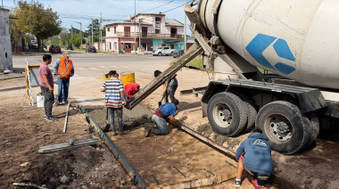 Intervienen con mejoras en el escurrimiento de agua en un sector de Quequén